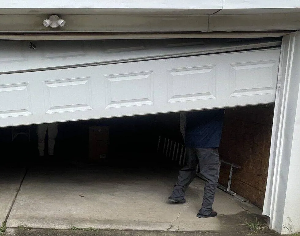 Residential Garage Door Off Track Repair in Birmingham, MI